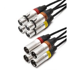 CORGUL4FMX - Cordon Multipaires XLR Mâle / Femelle Neutrik 