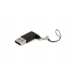 ADAPT.USB3AMCFK Adaptateur USB 3.0-A male / USB-C femelle , 5 Gbps Keychain ( boucle pour élingue )