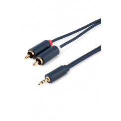 Cordon Jack 3.5 / 2 RCA Extra Souple COR.J3S2RAM 