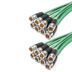 CORSUPRA8 - Cordon numérique HD-SDI équipé 8 BNC Mâle / 5 BNC Mâle