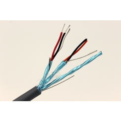 Cable multipaires blindé Alu P/P + Général Alu 3 x 2 x 0,22mm² gaine grise