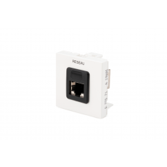 PLA.CRJ45B6  Plastron LEGRAND équipé Coupleur RJ45 Cat6 (COU.RJ45B6FF)