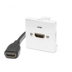 PLA.HDMI2FF-02 - Plastron HDMI2.0 F / HDMI2.0 F de 0,2 m