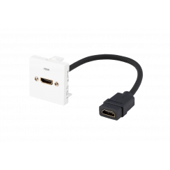 PLA.HDMI2FF-02 - Plastron HDMI2.0 F / HDMI2.0 F de 0,2 m