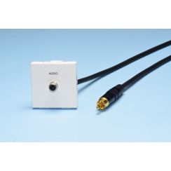 PLA.RCAFM Plastron equipe cable RCA Femelle / RCA Male