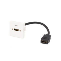 PLA.VHDMI2FF-02 Plastron LEGRAND HDMI USINAGE VERTICAL 2.0 Femelle vers HDMI 2.0 Femelle de 0,2 m