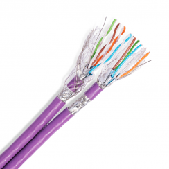 RS/FTP8Z7 Câble Categorie 7 Rigide - 900 MHz Blindage Alu P/P + Général Tresse 7SF 2x4 Paires 22AWG LSZH