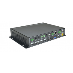 SCA61TS scaler seamless 4K multi-formats 6 entrées ((1 DP, 1 HDMI/MHL, 3 HDMI, 1 VGA) 2 sorties (1 HDMI, 1 HDBT) 